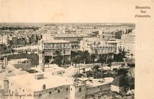 AK / Ansichtskarte Alexandria_Alexandrie_Aegypten Vue d ensemble Alexandria_Alexandrie