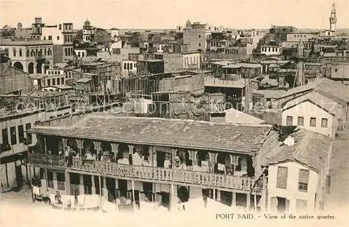 AK / Ansichtskarte Port_Said Vue du Quartier arabe Port_Said