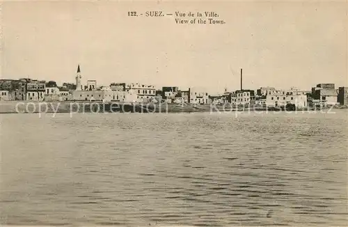 AK / Ansichtskarte Suez Vue de la Ville Suez