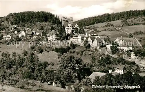 AK / Ansichtskarte Berneck_Geislingen_Steige Schloss Panorama Berneck_Geislingen_Steige