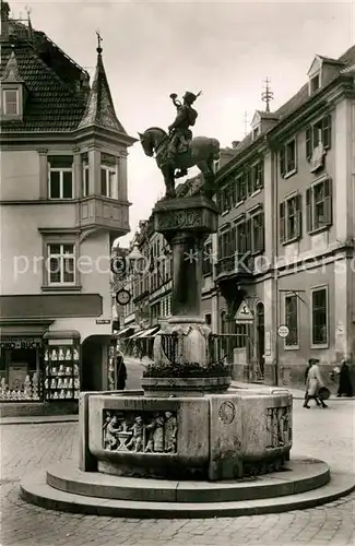 AK / Ansichtskarte Esslingen_Neckar Post Michel Brunnen  Esslingen Neckar