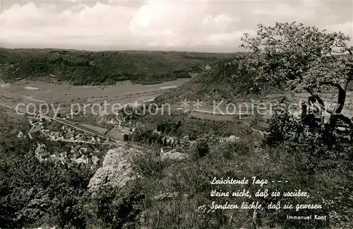 AK / Ansichtskarte Ditzenbach Blick vom Oberberg Spruch Immanuel Kant Ditzenbach