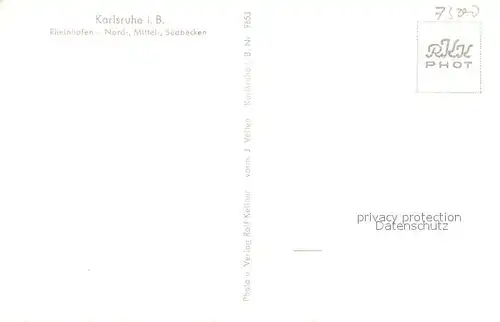 AK / Ansichtskarte Karlsruhe_Baden Fliegeraufnahme Rheinhafen Karlsruhe_Baden