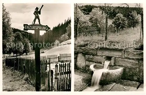 AK / Ansichtskarte Gompelscheuer Gasthaus Enzursprung  Quelle Gompelscheuer