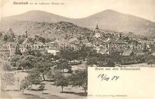 AK / Ansichtskarte Gernsbach Panorama Gernsbach