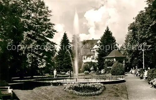 AK / Ansichtskarte Koenigsfeld_Schwarzwald Kurpark Fontaine Koenigsfeld Schwarzwald