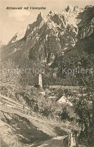 AK / Ansichtskarte Mittenwald_Bayern Viererspitze Mittenwald Bayern