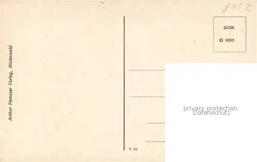 AK / Ansichtskarte Mittenwald_Bayern Viererspitze Mittenwald Bayern