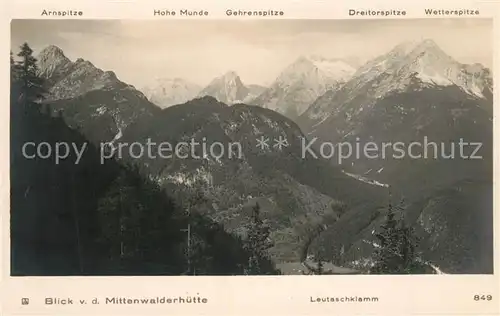 AK / Ansichtskarte Mittenwald_Bayern Leutaschklamm Mittenwald Bayern