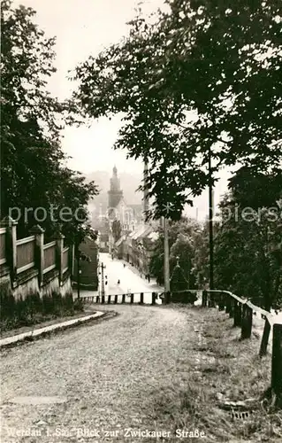 AK / Ansichtskarte Werdau_Sachsen Zwickauer Strasse Werdau Sachsen