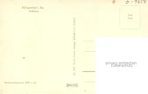 AK / Ansichtskarte Klingenthal_Vogtland Aschberg Klingenthal_Vogtland
