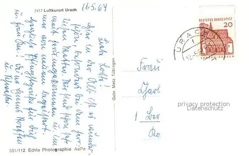 AK / Ansichtskarte Urach_Bad Panorama Urach_Bad