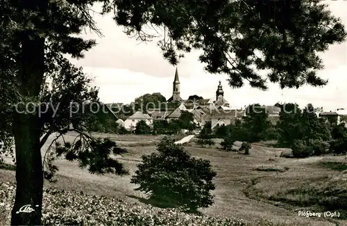 AK / Ansichtskarte Ploessberg_Oberpfalz Teilansicht Kirche Ploessberg Oberpfalz
