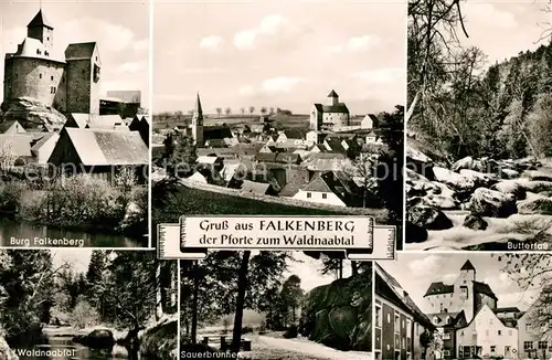 AK / Ansichtskarte Falkenberg_Oberpfalz Burg Falkenberg Panorama Butterfass Waldnaabtal Sauerbrunnen Falkenberg Oberpfalz