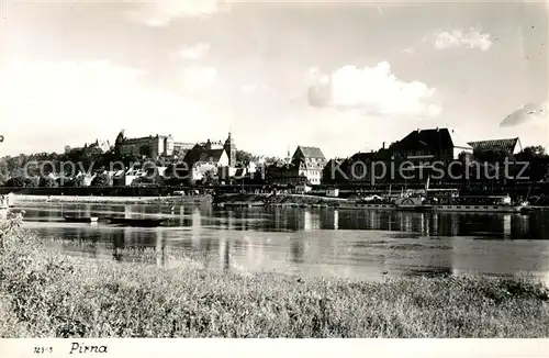 AK / Ansichtskarte Pirna Partie an der Elbe Pirna