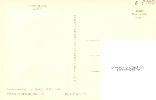 AK / Ansichtskarte Pirna Markt Pirna