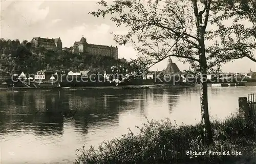 AK / Ansichtskarte Pirna Partie an der Elbe Pirna