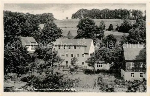 AK / Ansichtskarte Hellendorf_Sachsen Gasthaus Keckritz Hellendorf_Sachsen