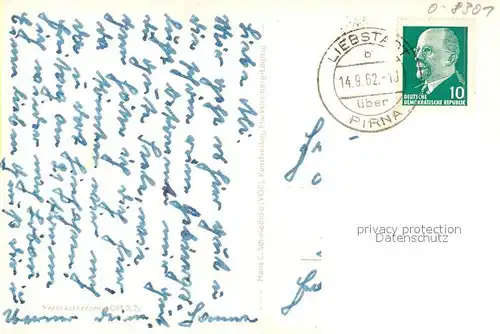 AK / Ansichtskarte Liebstadt Panorama Schwimmbad Ortspartie Liebstadt