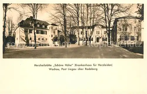 AK / Ansichtskarte Liegau Augustusbad Herzheilstaette Schoene Hoehe Liegau Augustusbad