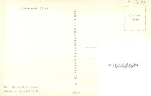 AK / Ansichtskarte Oberhermsdorf Teilansicht Oberhermsdorf