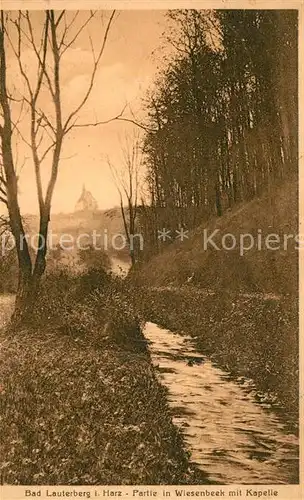 AK / Ansichtskarte Bad_Lauterberg Partie in Wiesenbeek Kapelle Bad_Lauterberg