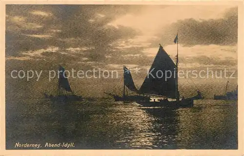 AK / Ansichtskarte Norderney_Nordseebad Abendstimmung Norderney_Nordseebad