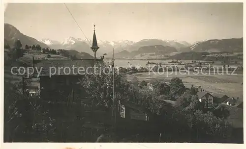 AK / Ansichtskarte Sonthofen_Oberallgaeu Blick vom Kalvarienberg Sonthofen Oberallgaeu