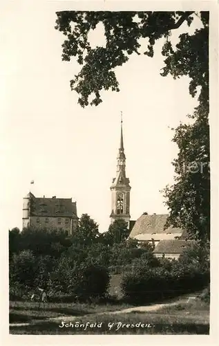 AK / Ansichtskarte Schoenfeld_Dresden Kirche Schoenfeld Dresden