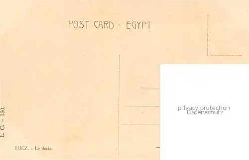 AK / Ansichtskarte Suez The docks Suez
