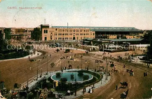 AK / Ansichtskarte Cairo_Egypt Railway Station Cairo Egypt