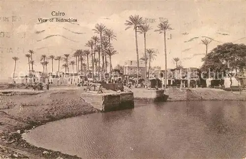 AK / Ansichtskarte Cairo_Egypt View of Bedrachien Cairo Egypt
