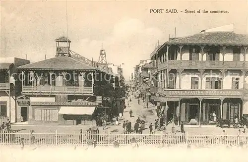 AK / Ansichtskarte Port_Said Street of the commerce Port_Said