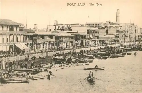 AK / Ansichtskarte Port_Said The Quay Port_Said