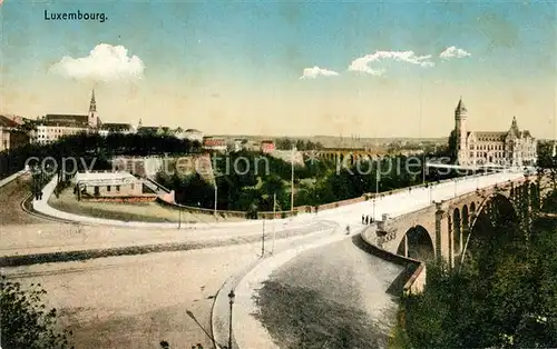 AK / Ansichtskarte Luxembourg_Luxemburg Panorama Pont Luxembourg Luxemburg