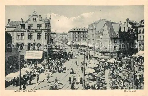 AK / Ansichtskarte Mainz_Rhein Marktplatz Mainz Rhein