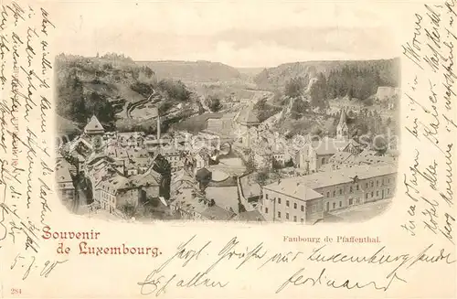 AK / Ansichtskarte Pfaffenthal Faubourg Pfaffenthal