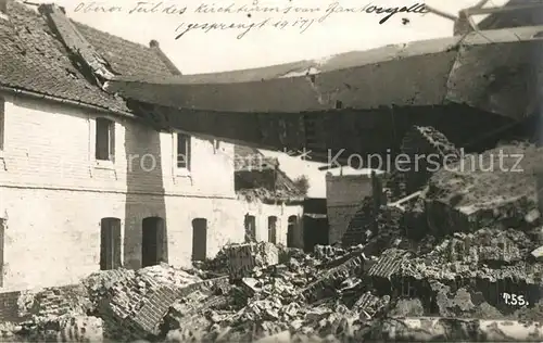 AK / Ansichtskarte Bantouzelle Truemmer Ruinen Westlicher Kriegsschauplatz 1. Weltkrieg Bantouzelle