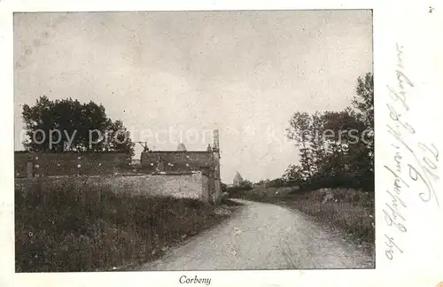 AK / Ansichtskarte Corbeny Westlicher Kriegsschauplatz 1. Weltkrieg Corbeny