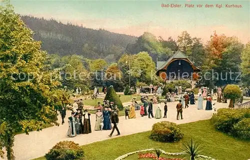 AK / Ansichtskarte Bad_Elster Platz Koenigliches Kurhaus Bad_Elster