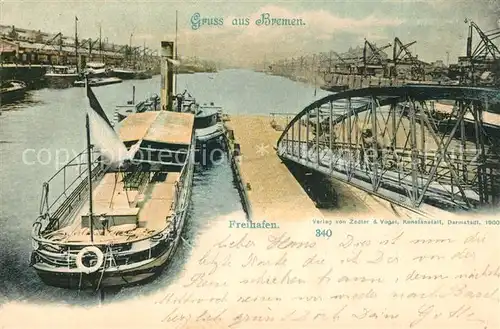AK / Ansichtskarte Bremen Freihafen Bremen