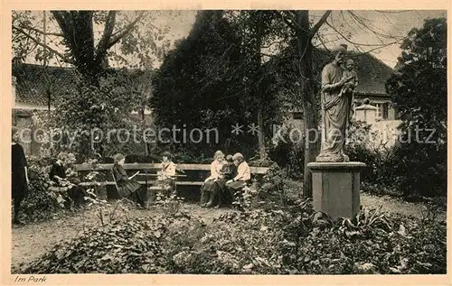 AK / Ansichtskarte Bonn_Rhein Oberlyzeum Handelsschule Haushaltungsschule Ursulinen Hersel Park Bonn_Rhein