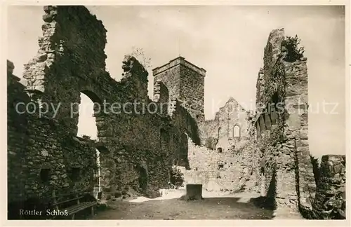 AK / Ansichtskarte Schloss_Roetteln Ruine Schloss Roetteln