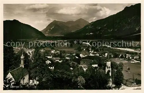 AK / Ansichtskarte Oberau_Loisach Panorama Oberau Loisach