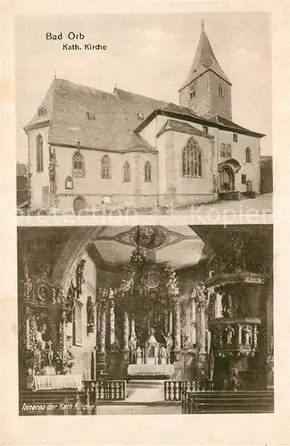 AK / Ansichtskarte Orb_Bad Kirche Altarraum Orb_Bad