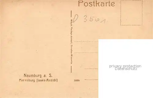 AK / Ansichtskarte Naumburg_Saale Marienburg Naumburg_Saale