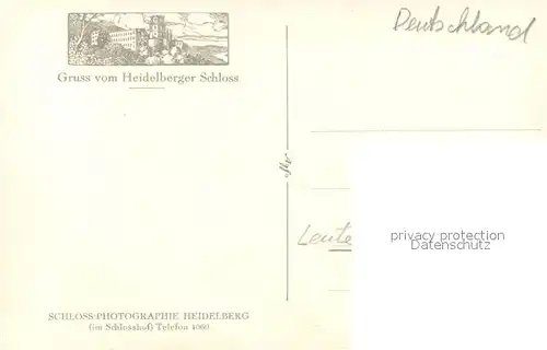 AK / Ansichtskarte Heidelberg_Neckar Schlosshof Gruppenaufnahme Heidelberg Neckar