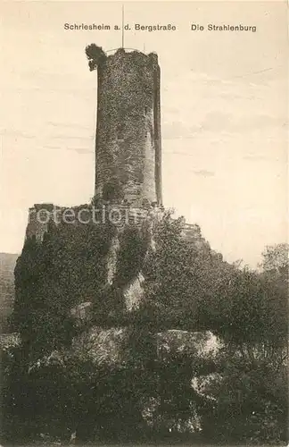 AK / Ansichtskarte Schriesheim Strahlenburg Schriesheim