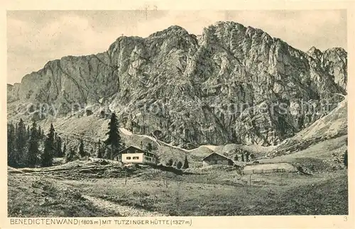 AK / Ansichtskarte Tutzingerhuette Benediktenwand Tutzingerhuette