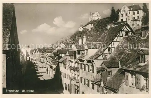 AK / Ansichtskarte Meersburg_Bodensee Unterstadt Meersburg Bodensee